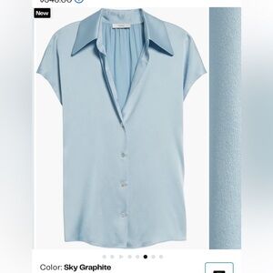 Vince Sky Blue Women's Blouse new with tags